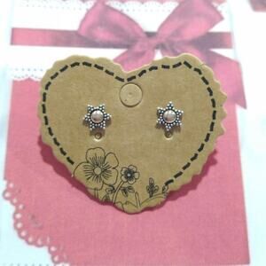 925 Sterling Silver Rose Gold over Dainty Stud Earrings Star of David